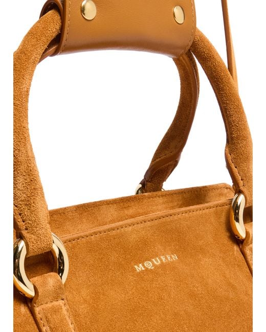 Alexander McQueen Brown Mittelgroße Handtasche Farringdon