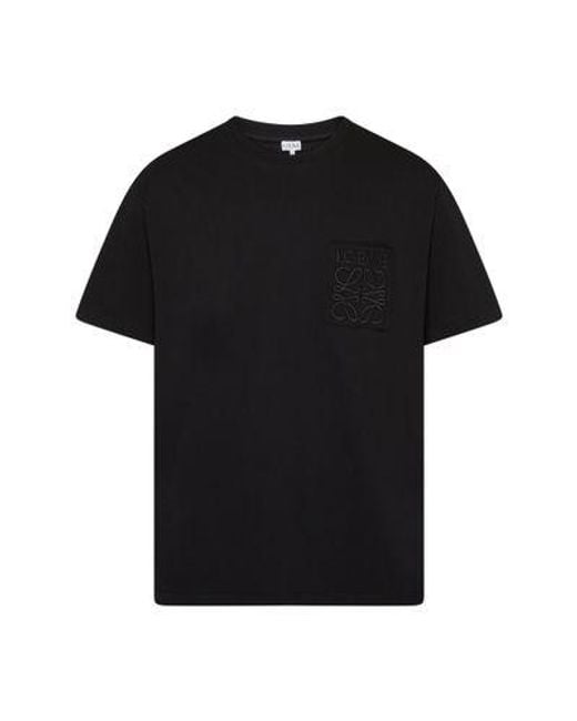Loewe Black Relaxed Fit T-Shirt for men