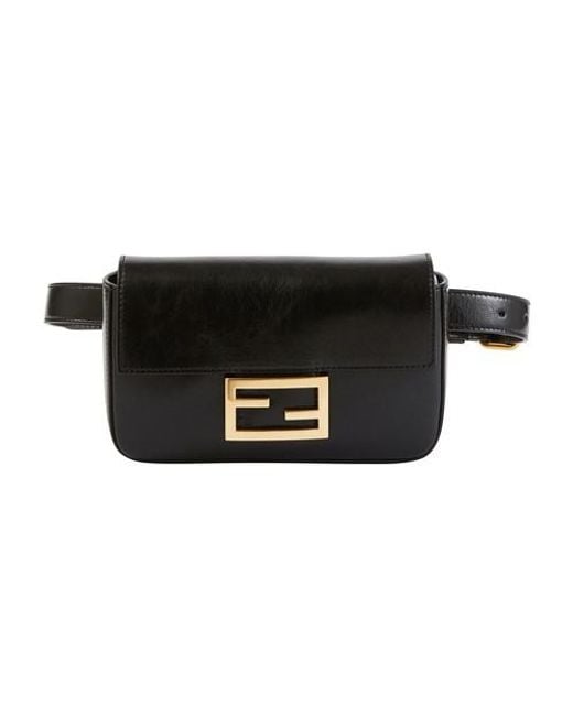 Fendi Black Baguette Belt Bag