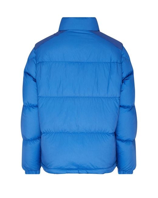 Moncler Blue Reversible Down Puffer Jacket for men