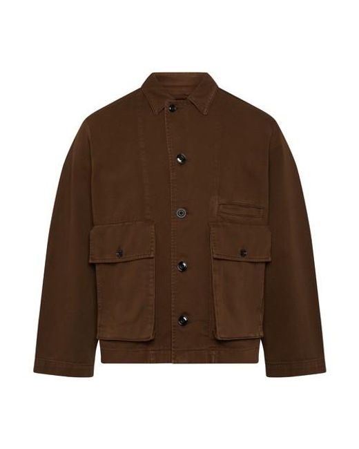 Lemaire Brown Boxy Jacket for men