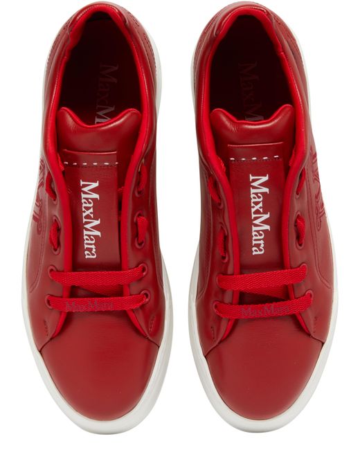 Max Mara Red Maxicny Sneakers