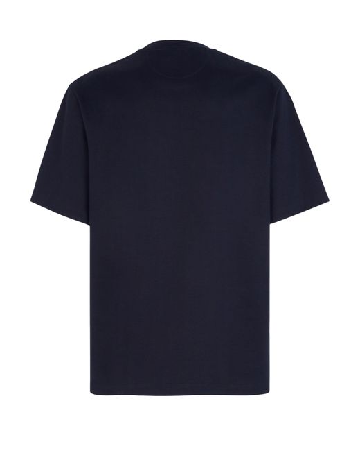 Fendi Blue Skater-Style T-Shirt for men