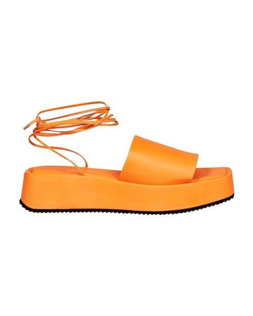 Essentiel Antwerp Plateau Sandalen Dipon in Orange Lyst DE