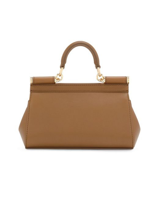 Dolce & Gabbana Brown Small Sicily Handbag