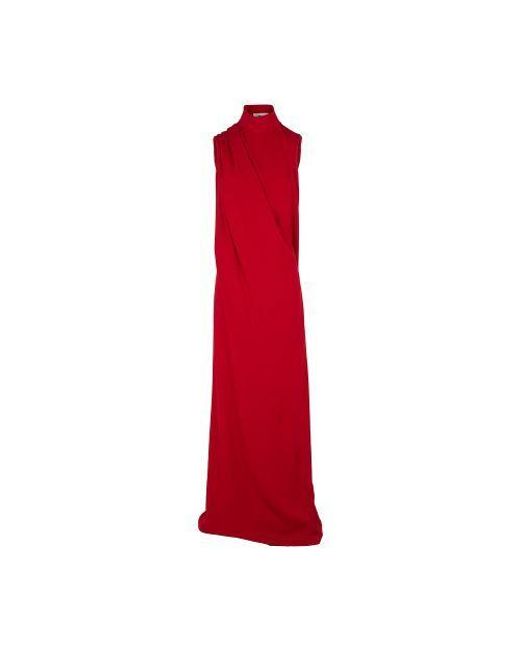 Maison Rabih Kayrouz Red Draped Long Dress