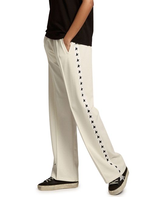 Pantalon de jogging avec étoiles Golden Goose Deluxe Brand en coloris White