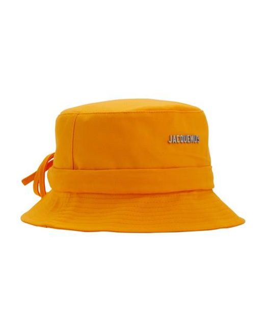 Jacquemus Cotton Gadjo Bucket Hat in Orange - Lyst
