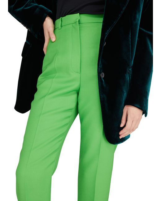 Alexander McQueen Green High-Waist Pants