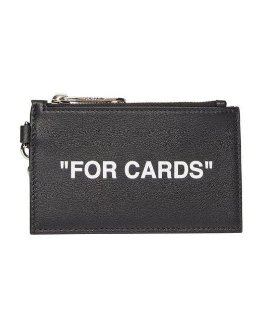 Off-White c/o Virgil Abloh Quote Card Case With Key Ring in