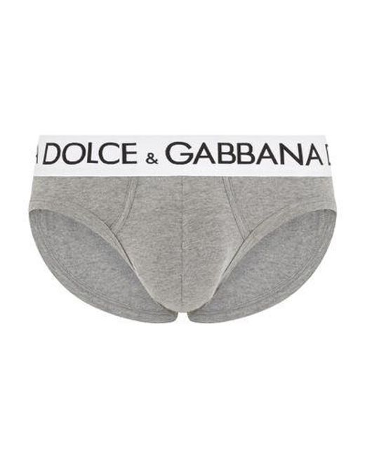 Dolce & Gabbana Gray Briefs for men