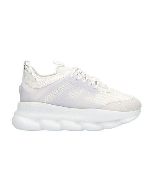 Versace Chain Reaction Sneakers in White for Men | Lyst