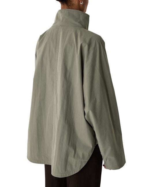 Totême Gray Summer Parachute Jacket