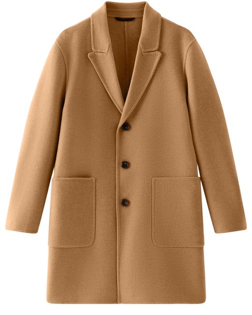 Manteau en laine recyclée Manteco mélangée Woolrich pour homme en coloris Brown