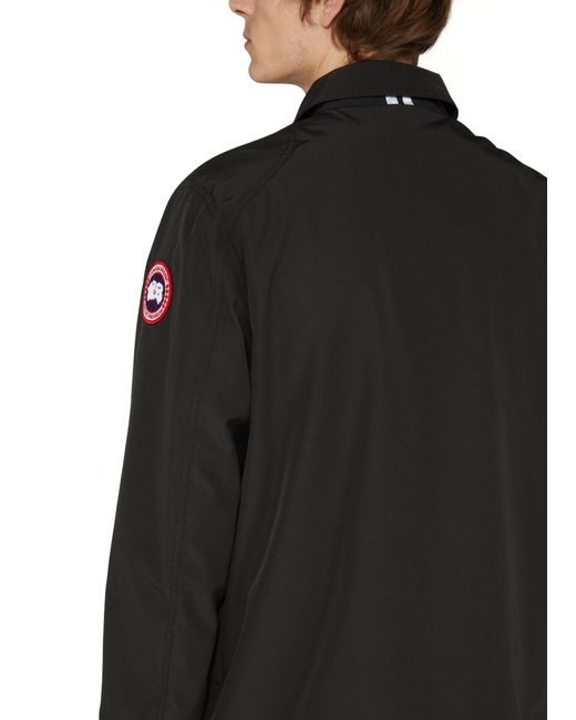 Canada Goose Black Burnaby Chore Coat for men