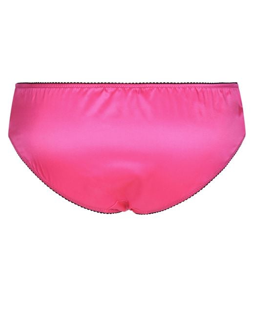 Dolce & Gabbana Pink Satin Panties
