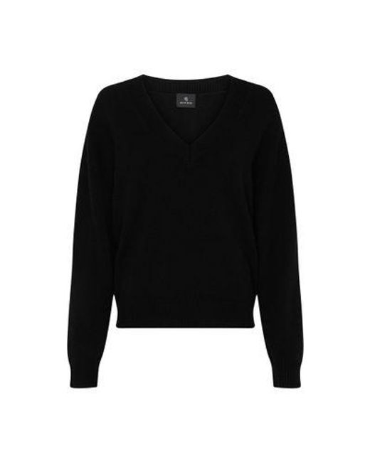 Anine Bing Black Lee V-neck Sweater