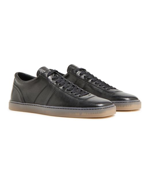 Lemaire Black Linoleum Basic Laced Up Trainers for men
