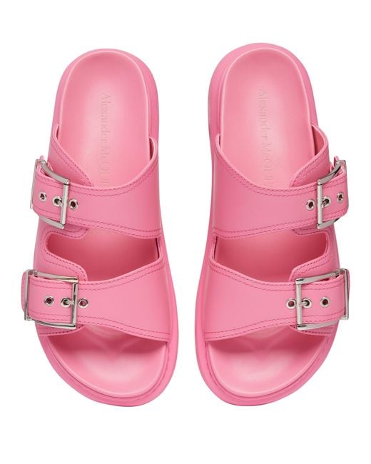 Alexander McQueen Pink Oversize Sandals