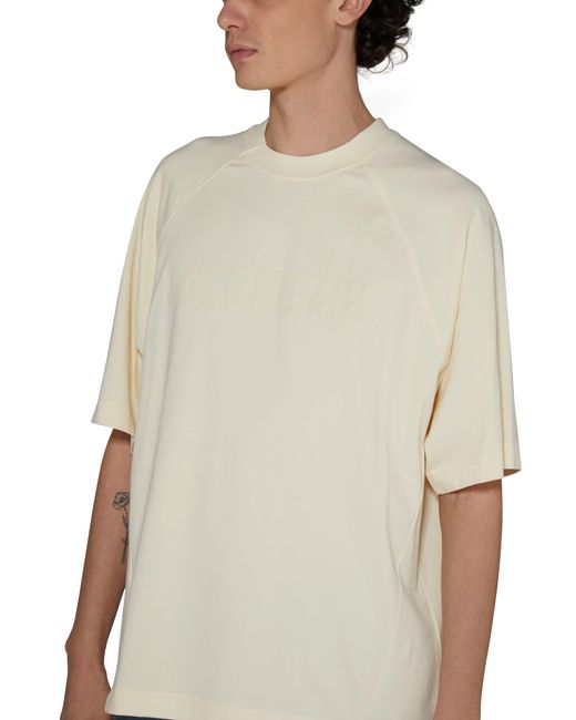 Jacquemus White The Typo T-shirt for men