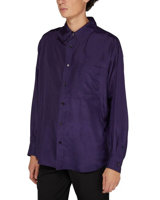 Lemaire Purple Loose Shirt