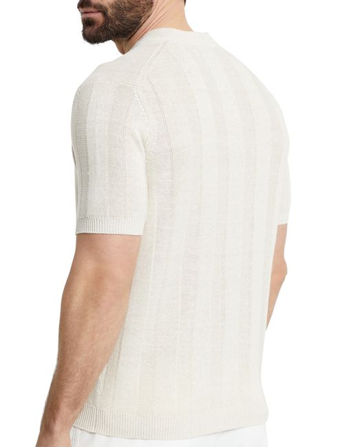 Brunello Cucinelli T-Shirt aus Strickgewirk in White für Herren