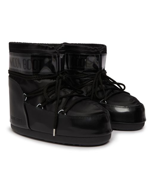 Moon Boot Black Icon Low Glance Boots