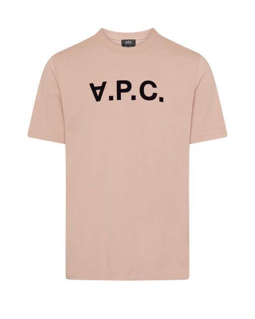 A.P.C. T-Shirt Grand VPC in Pink für Herren