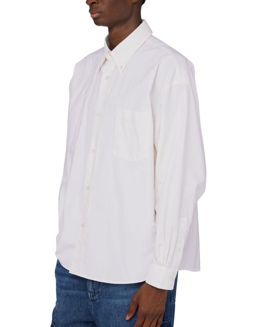 Acne White Long-sleeved Shirt for men
