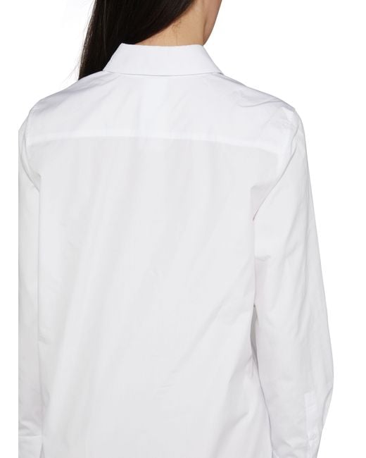 Max Mara White Juanita Mini Shirt Dress