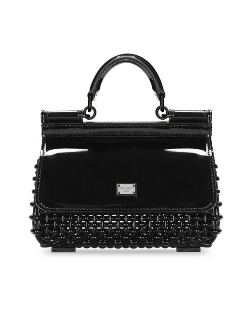 Dolce & Gabbana Black Handtasche Sicily Box