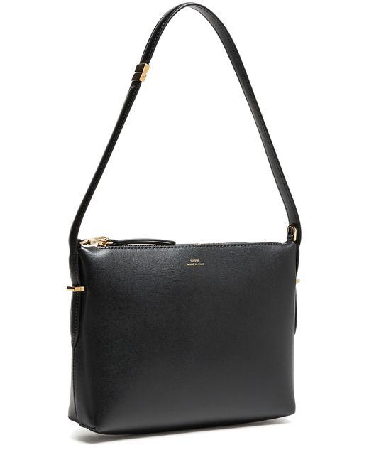 Totême  Black Leather Scoop Wristlet Bag