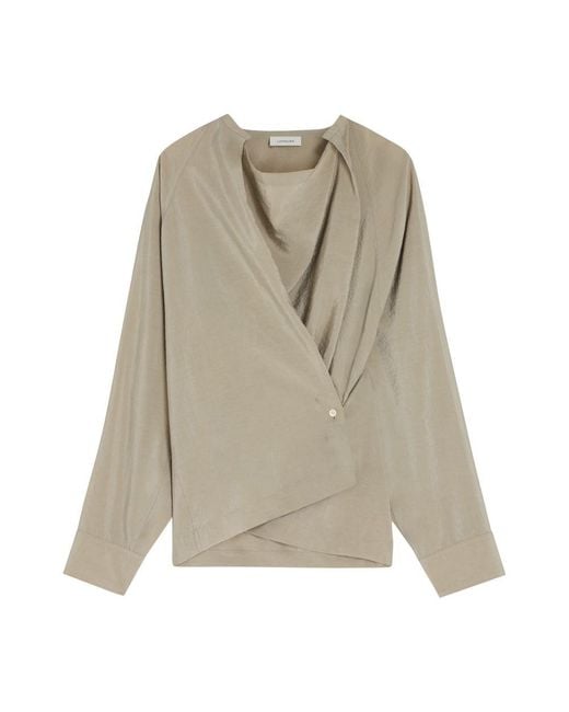Lemaire Natural Langarm-Top Mit Twist