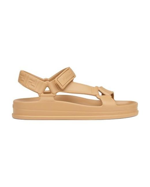 Fendi Natural Rubber Sandals