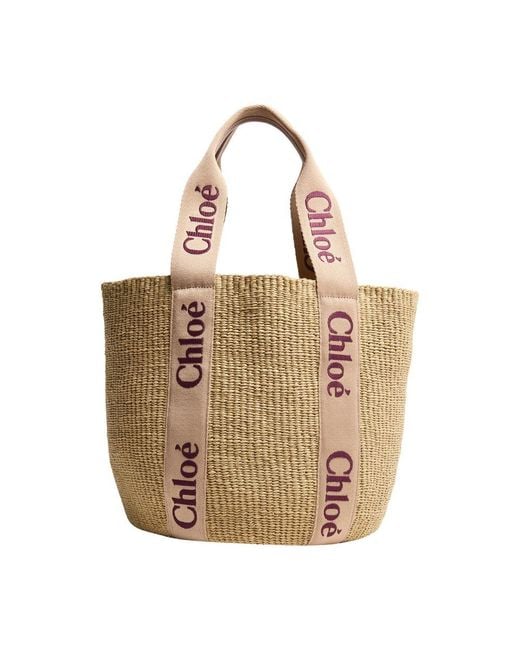 Chloé Metallic Large Woody Basket
