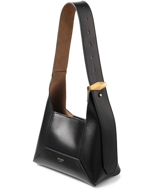 Jimmy Choo Black Hobo Diamond Bag