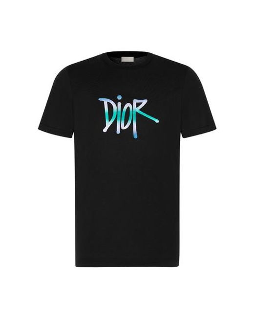 Dior Black T-shirt And Shawn for men