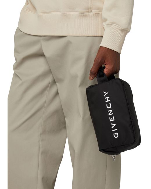 Givenchy Black G-Zip Toiletry Bag for men