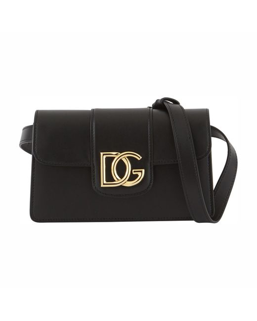 Dolce & Gabbana Black Dg Millennials Belt Bag