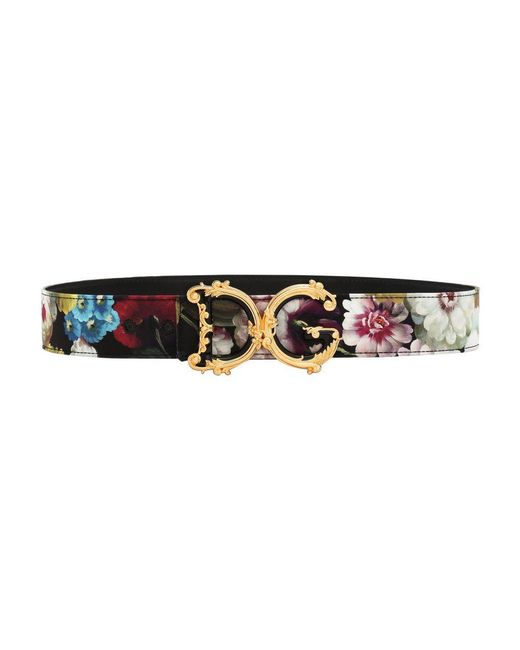 Dolce & Gabbana Black Dg Girls Belt