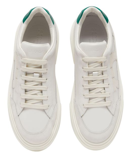 Ferragamo Cassina Low Top Sneaker in White für Herren