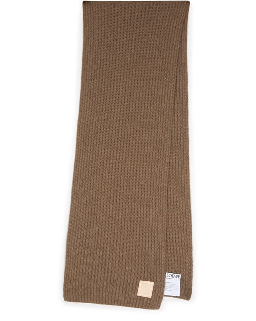 Loewe Brown Cashmere Scarf