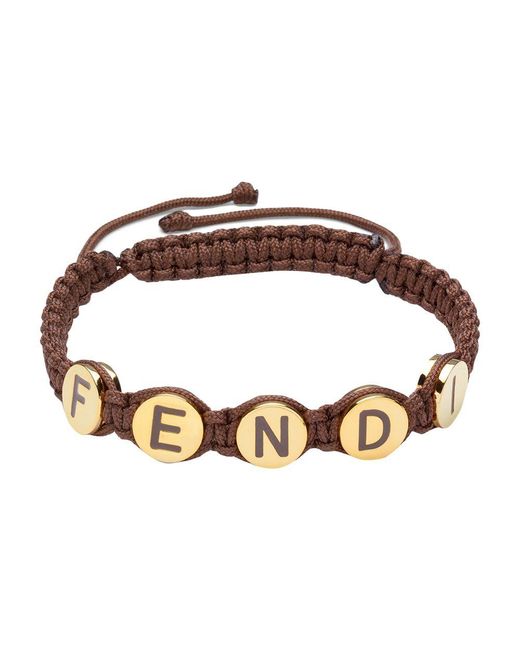 Fendi Brown Graphy Bracelet