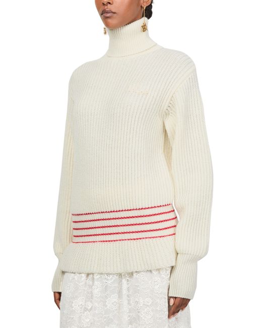Pull À Col Roulé Chloé en coloris White
