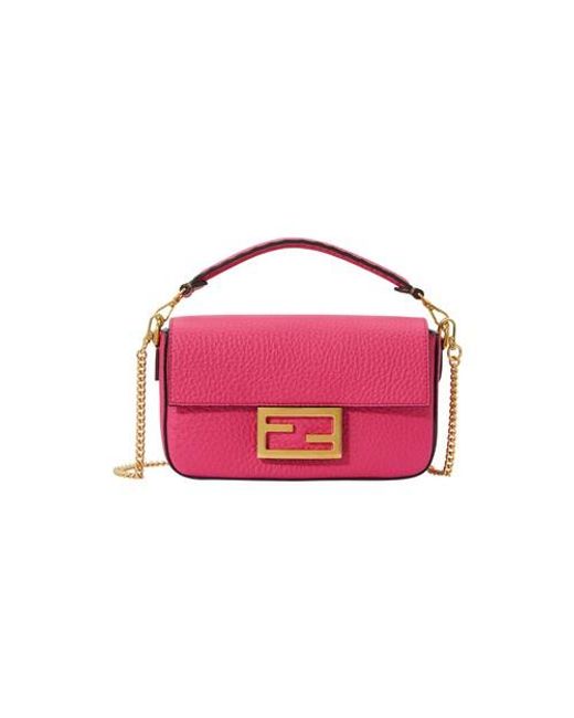 Fendi Pink Baguette Min Handbag