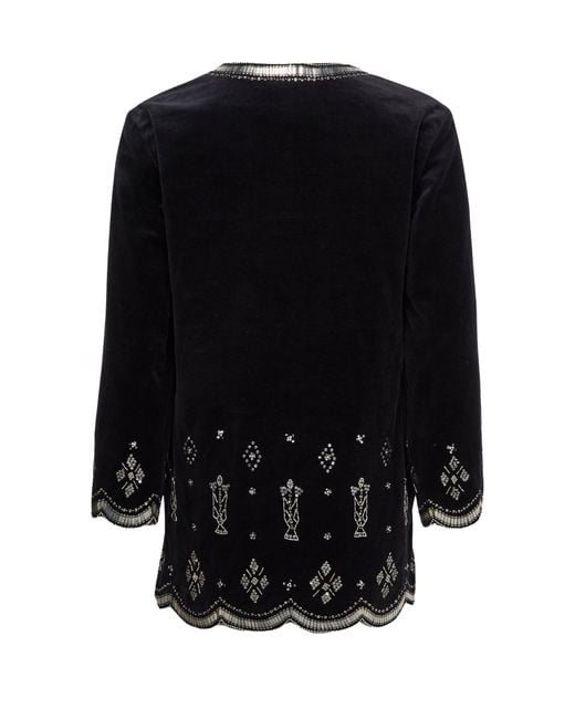 Isabel Marant Black Helene Langarm-Kleid