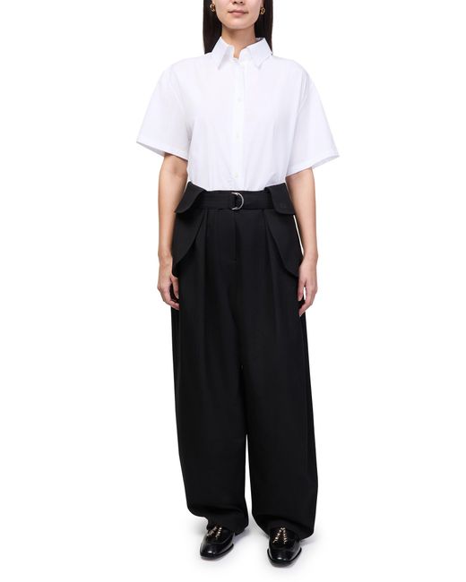 Loewe Black Wool Cargo Pants
