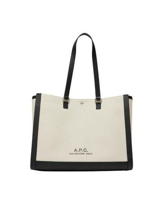 A.P.C. Natural Camille 2.0 Tote Bag