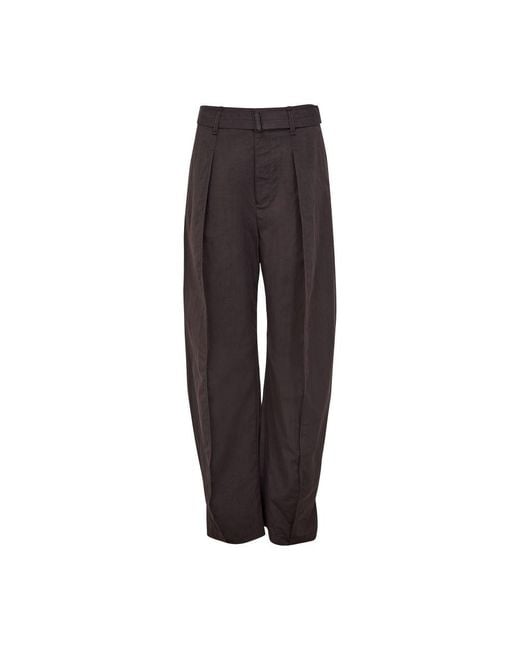 Pantalon Ample Avec Ceinture Lemaire en coloris Brown