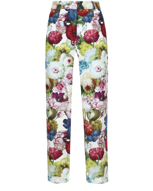 Pantalon en coton Dolce & Gabbana en coloris White